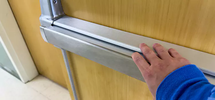 Installing a Push Bar on a Door Hays